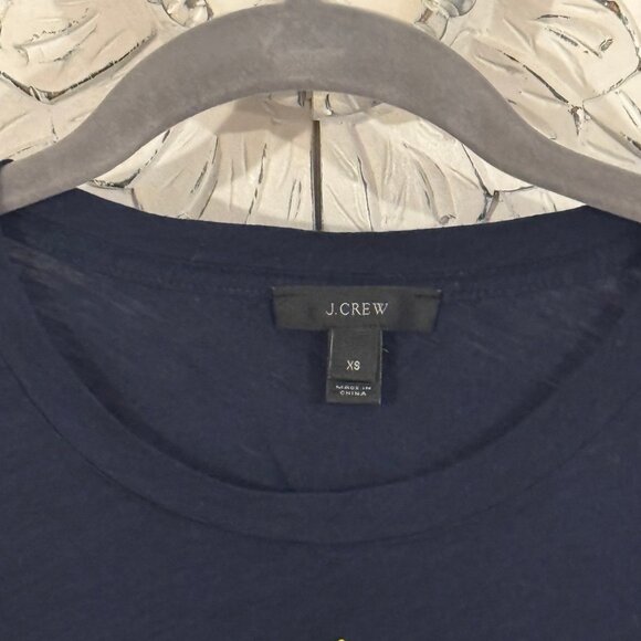 J.Crew Navy Sequin Lemon Tee – XS - Picture 3 of 3